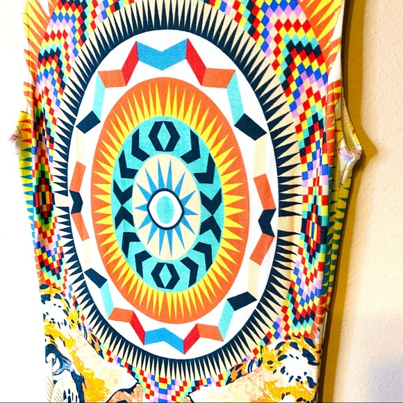 Mara Hoffman Rainbow Checkered Bodycon Maxi Dress - Picture 4 of 7